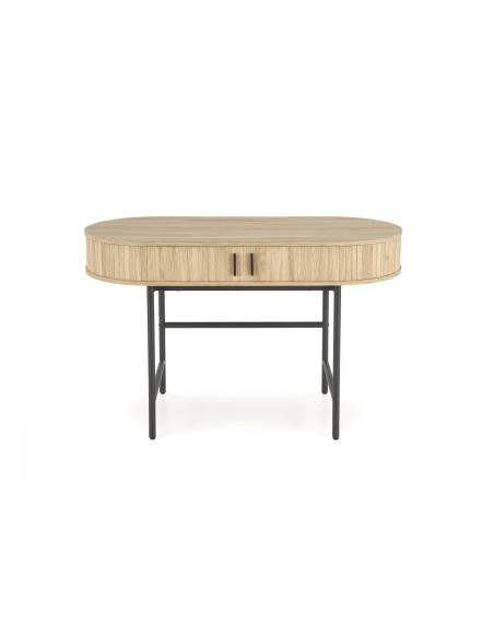 B51 biurko naturalny / czarny