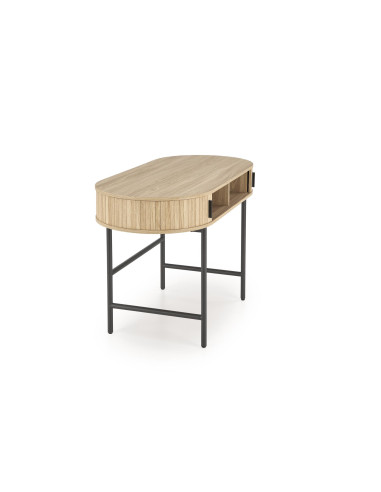 B51 biurko naturalny / czarny