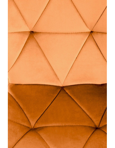 K453 Krzesło Cynamonowe | Pikowane Velvet, Nogi Czarne - Nowoczesny Styl