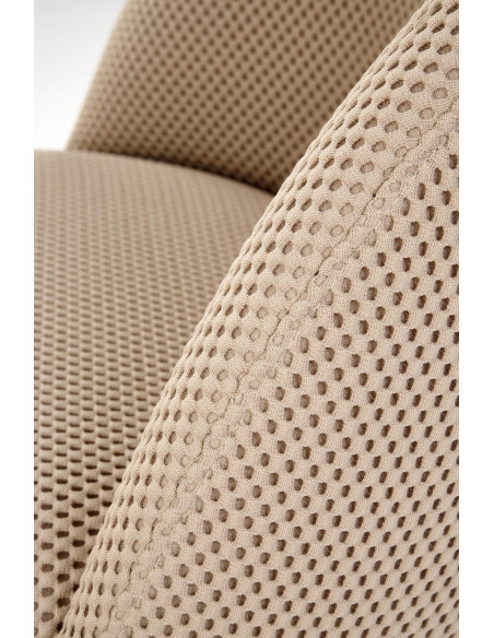 K546 Krzesło Beżowe Obracane 180° | Tkanina Membranowa, Nogi Czarne