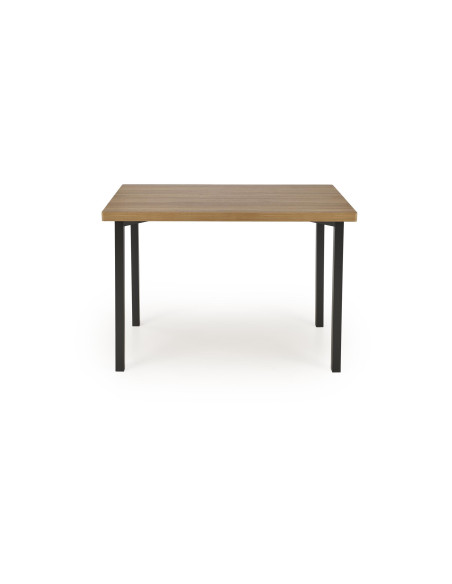 MILTON Zestaw Stół 110/70 cm + 4 Krzesła Kolor Naturalny | Nogi Stalowe