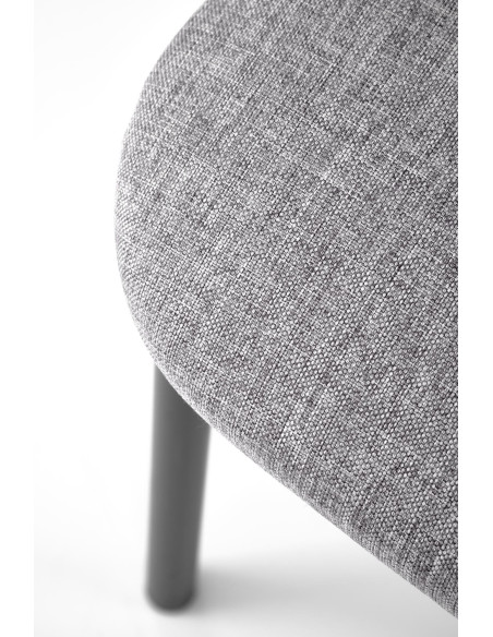 NANDO Zestaw Stół 84/54 cm + 2 Krzesła Kolor Naturalny/Popiel/Czarny