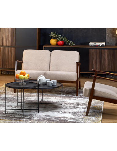 MILANO 2S sofa - beżowy tap. Castel 15