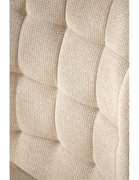 K548 Krzesło Beżowe Pikowane | Nogi Czarne - Wygodne i Stylowe