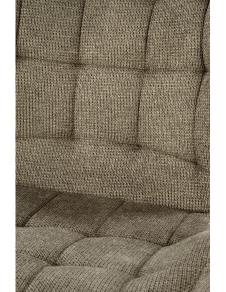 K548 Krzesło Oliwkowe Pikowane | Nogi Czarne - Wygodne i Stylowe