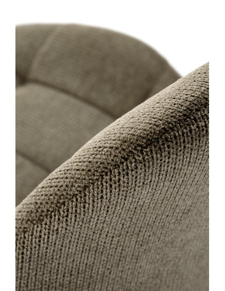 K548 Krzesło Oliwkowe Pikowane | Nogi Czarne - Wygodne i Stylowe