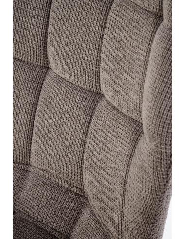 K548 Krzesło Popielate Pikowane | Nogi Czarne - Wygodne i Stylowe