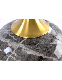 ROSA ława biały marmur / popielaty marmur / złoty 2