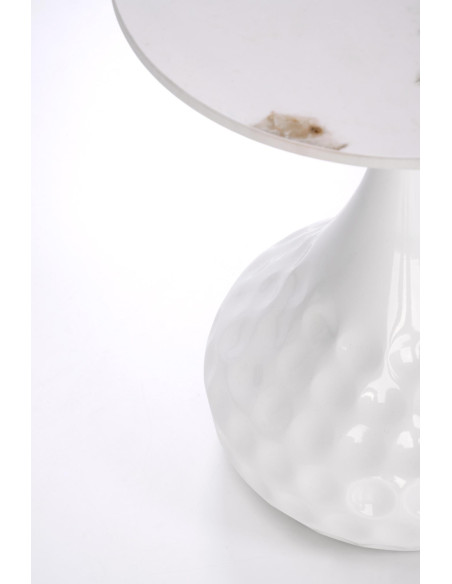 VERDE  ława biały marmur / biały