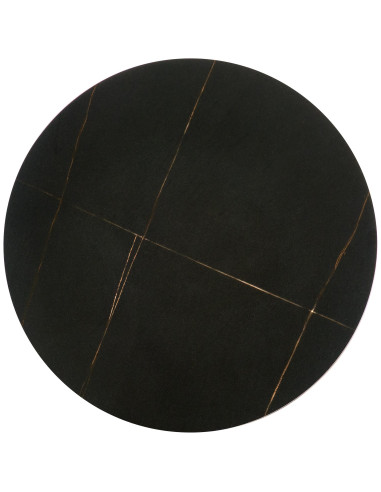 VERDE  ława czarny marmur / czarny