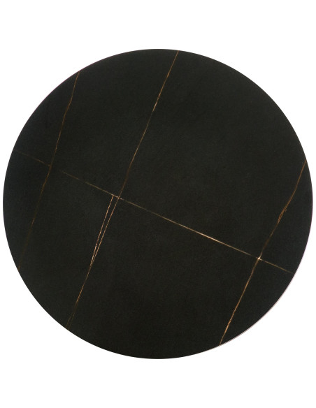 VERDE  ława czarny marmur / czarny