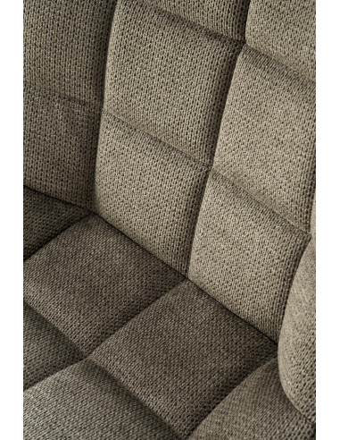 K549 Krzesło Oliwkowe Pikowane | Nogi Czarne - Zgrabne i Gustowne