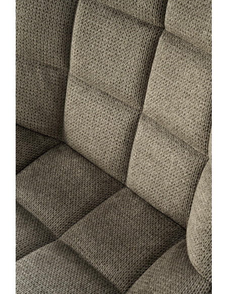 K549 Krzesło Oliwkowe Pikowane | Nogi Czarne - Zgrabne i Gustowne