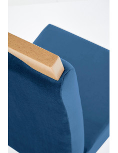 CLARION Krzesło Tapicerowane Granatowe / Dąb Miodowy | Swoboda i Styl 2