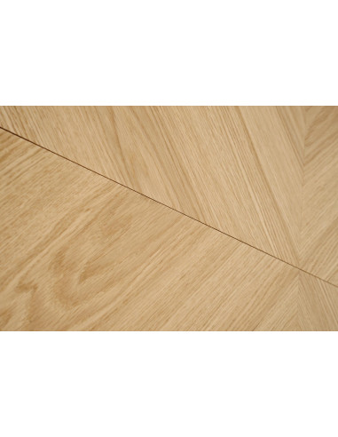 EDMONDO Stół Rozkładany 160-240cm Dąb Naturalny Nogi Drewniane Czarne