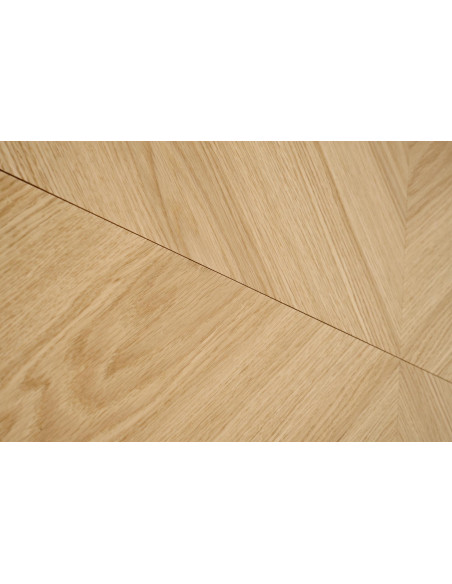 EDMONDO Stół Rozkładany 160-240cm Dąb Naturalny Nogi Drewniane Czarne