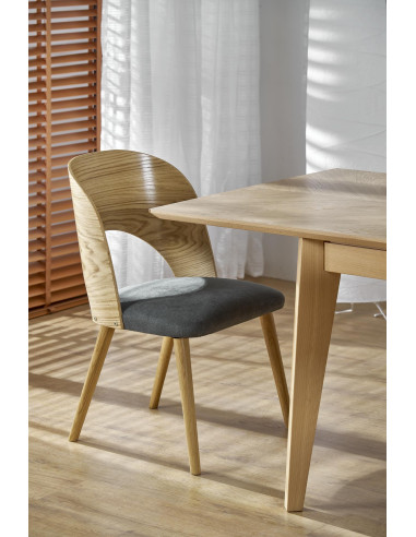 EDMONDO Stół Rozkładany 160-240cm Dąb Naturalny Nogi Drewniane Naturalne