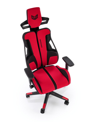 NITRO 2 Fotel Gabinetowy Czerwono-Czarny | Regulowane Podłokietniki