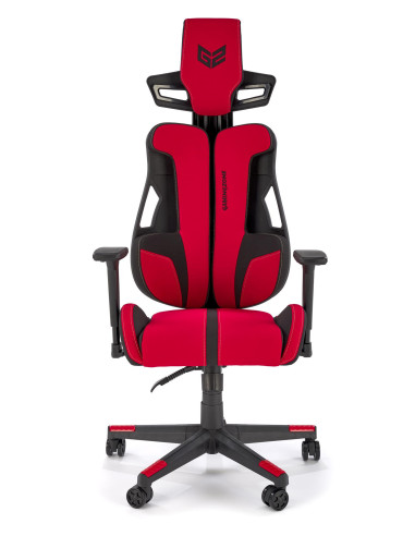 NITRO 2 Fotel Gabinetowy Czerwono-Czarny | Regulowane Podłokietniki