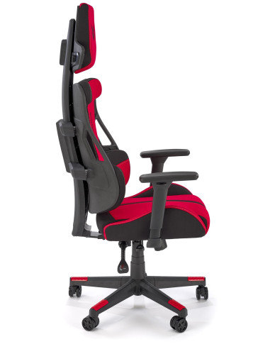 NITRO 2 Fotel Gabinetowy Czerwono-Czarny | Regulowane Podłokietniki