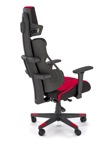 NITRO 2 Fotel Gabinetowy Czerwono-Czarny | Regulowane Podłokietniki