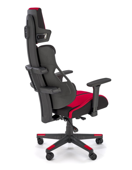 NITRO 2 Fotel Gabinetowy Czerwono-Czarny | Regulowane Podłokietniki