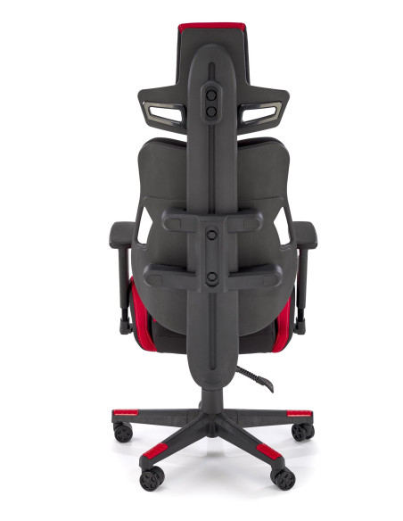 NITRO 2 Fotel Gabinetowy Czerwono-Czarny | Regulowane Podłokietniki