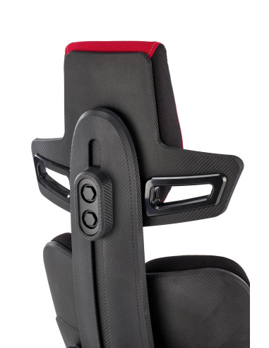 NITRO 2 Fotel Gabinetowy Czerwono-Czarny | Regulowane Podłokietniki