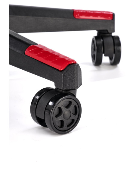 NITRO 2 Fotel Gabinetowy Czerwono-Czarny | Regulowane Podłokietniki