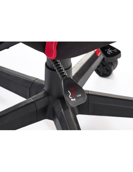 NITRO 2 Fotel Gabinetowy Czerwono-Czarny | Regulowane Podłokietniki