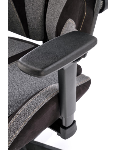 NITRO 2 Fotel Gabinetowy Popielato-Czarny | Regulowane Podłokietniki