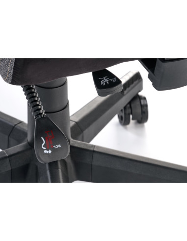 NITRO 2 Fotel Gabinetowy Popielato-Czarny | Regulowane Podłokietniki