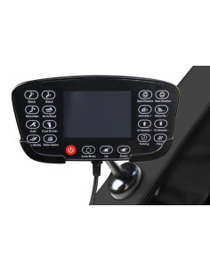 SOLARIA Fotel z Masażem Podgrzewany Czarny | Eco Skóra | Ekran + Głośniki 2