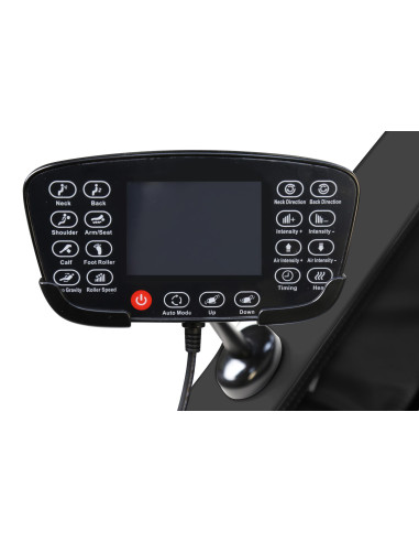 SOLARIA  fotel wypoczynkowy z funkcją masażu i podgrzewania, czarny