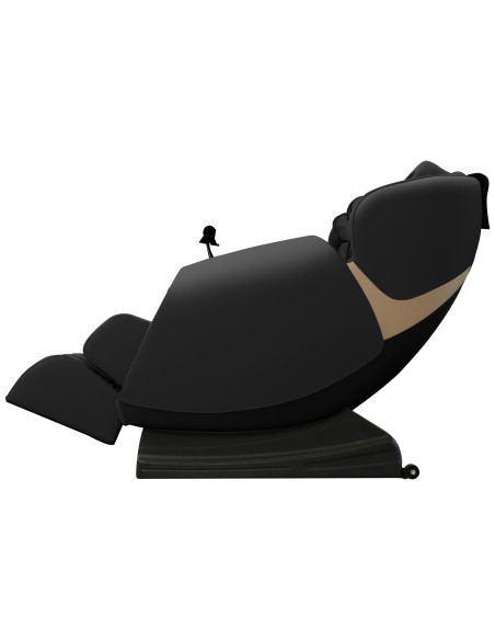 SOLARIA  fotel wypoczynkowy z funkcją masażu i podgrzewania, czarny