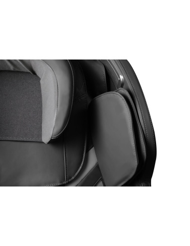 SOLARIA  fotel wypoczynkowy z funkcją masażu i podgrzewania, czarny