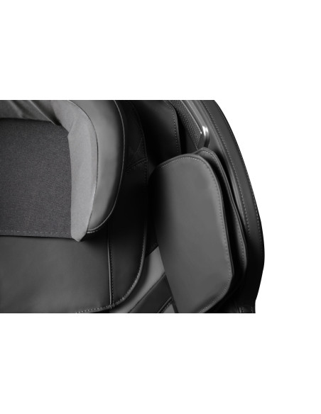 SOLARIA  fotel wypoczynkowy z funkcją masażu i podgrzewania, czarny