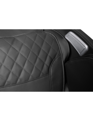 SOLARIA  fotel wypoczynkowy z funkcją masażu i podgrzewania, czarny