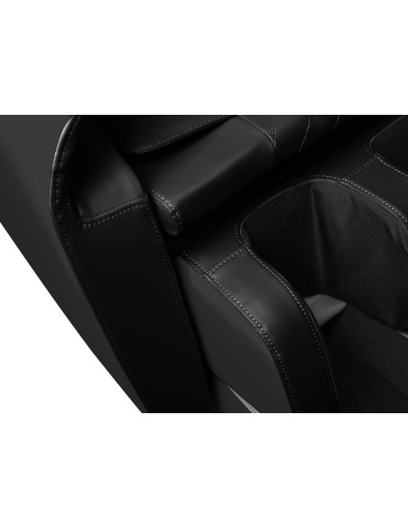 SOLARIA  fotel wypoczynkowy z funkcją masażu i podgrzewania, czarny