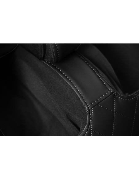 SOLARIA  fotel wypoczynkowy z funkcją masażu i podgrzewania, czarny