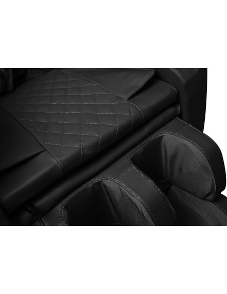 SOLARIA  fotel wypoczynkowy z funkcją masażu i podgrzewania, czarny