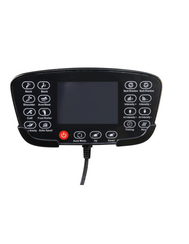 SOLARIA  fotel wypoczynkowy z funkcją masażu i podgrzewania, kremowy / popielaty