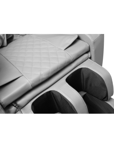 SOLARIA  fotel wypoczynkowy z funkcją masażu i podgrzewania, kremowy / popielaty