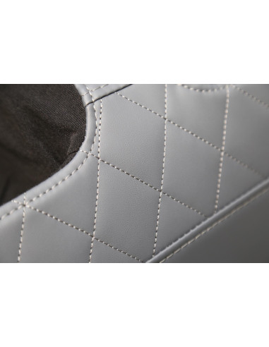 SOLARIA  fotel wypoczynkowy z funkcją masażu i podgrzewania, kremowy / popielaty