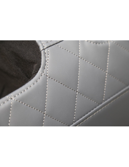 SOLARIA  fotel wypoczynkowy z funkcją masażu i podgrzewania, kremowy / popielaty