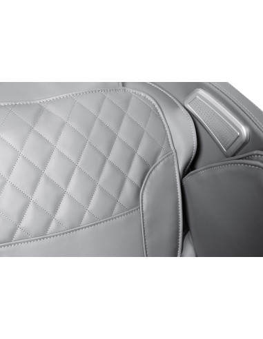 SOLARIA  fotel wypoczynkowy z funkcją masażu i podgrzewania, kremowy / popielaty