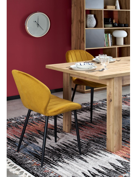 BAGIO Stół Rozkładany 120-160/80 cm Dąb Artisan | Elegancja i Funkcjonalność