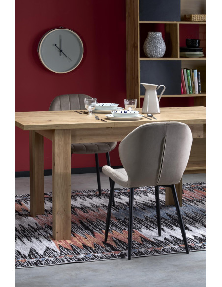 BAGIO Stół Rozkładany 120-160/80 cm Dąb Artisan | Elegancja i Funkcjonalność