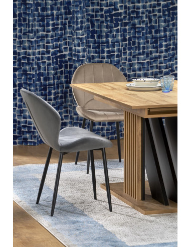 FABIANO Stół Rozkładany 135-175 cm Dąb Wotan/Czarny | Praktyczny i Stylowy