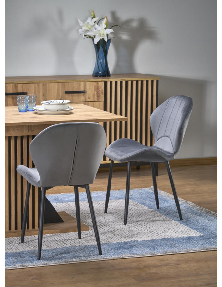 FABIANO Stół Rozkładany 135-175 cm Dąb Wotan/Czarny | Praktyczny i Stylowy